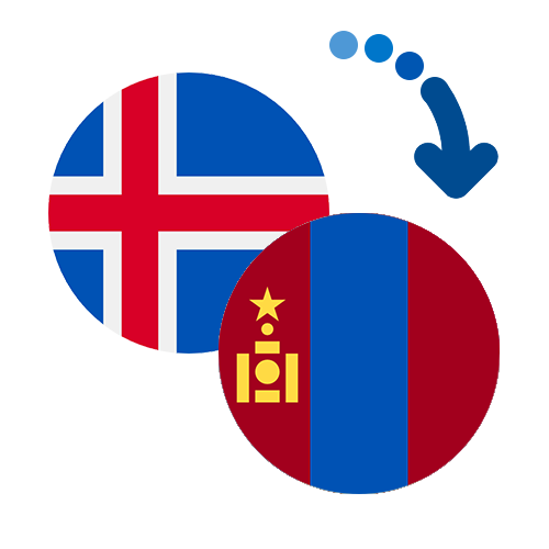 Wie kann man online Geld von Island in die Mongolei senden?