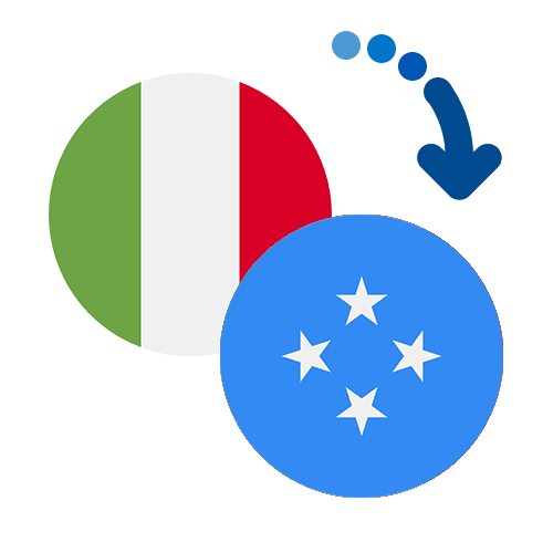 Wie kann man online Geld von Italien nach Mikronesien senden?