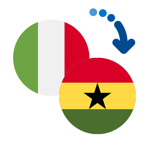 Wie kann man online Geld von Italien nach Ghana senden?