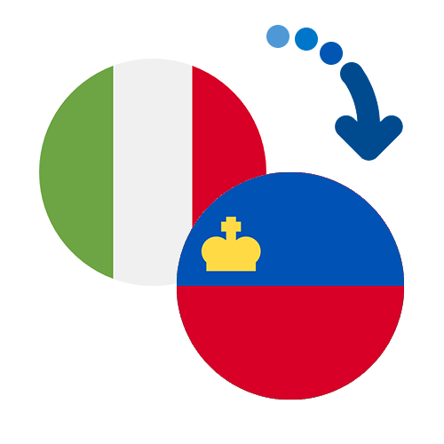 Wie kann man online Geld von Italien nach Liechtenstein senden?