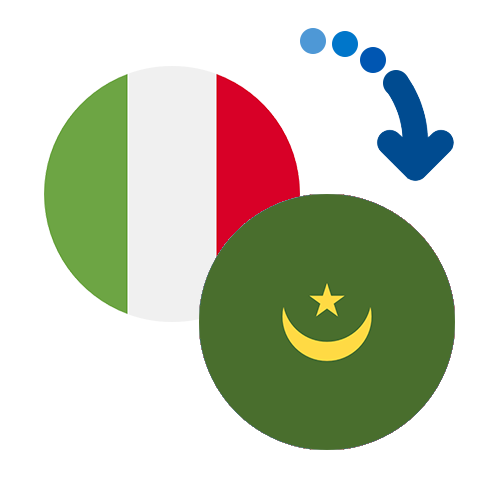 Wie kann man online Geld von Italien nach Mauretanien senden?