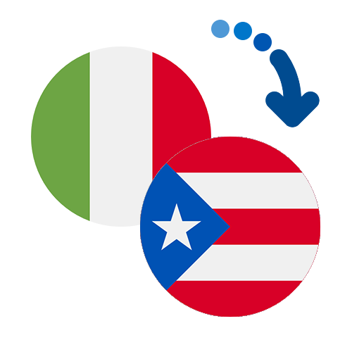 Wie kann man online Geld von Italien nach Puerto Rico senden?