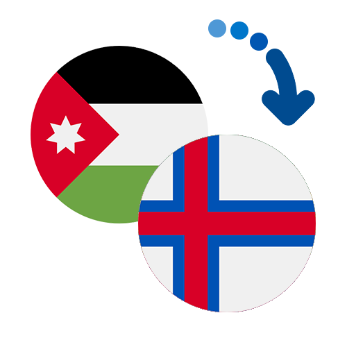 Wie kann man online Geld von Jordanien auf die Färöer Inseln senden?