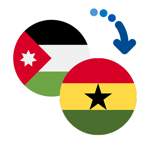 Wie kann man online Geld von Jordanien nach Ghana senden?