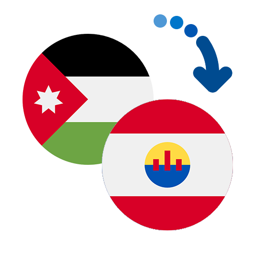 Wie kann man online Geld von Jordanien nach Französisch-Polynesien senden?