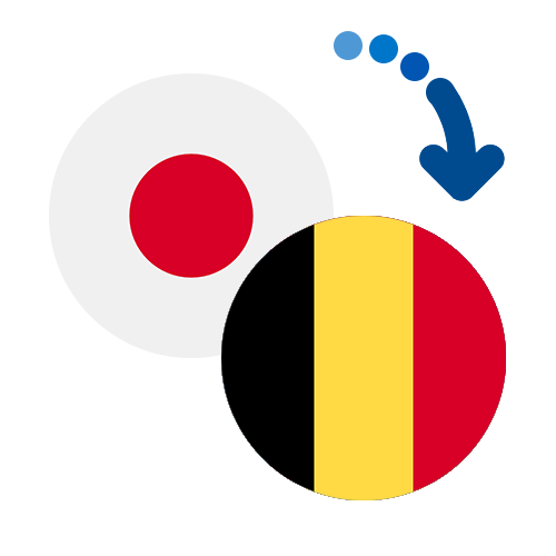How to send money from Japan to Belgium
