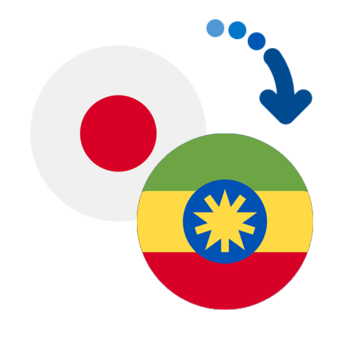 Wie kann man online Geld von Japan nach Äthiopien senden?