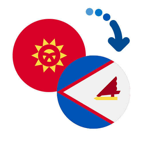 Wie kann man online Geld von Kirgisistan nach Amerikanisch-Samoa senden?