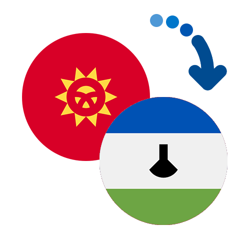 ¿Cómo mandar dinero de Kirguistán a Lesotho?