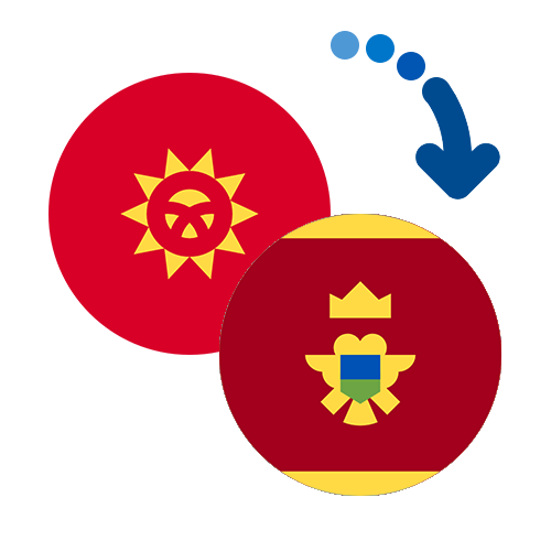 Wie kann man online Geld von Kirgisistan nach Montenegro senden?