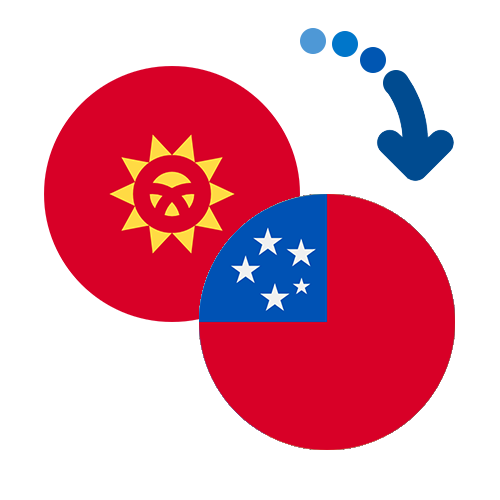 Wie kann man online Geld von Kirgisistan nach Samoa senden?