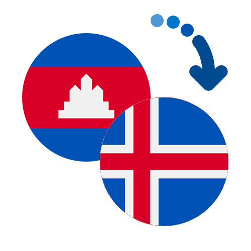 Wie kann man online Geld von Kambodscha nach Island senden?