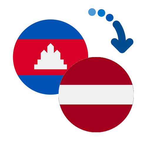 ¿Cómo mandar dinero de Camboya a Letonia?
