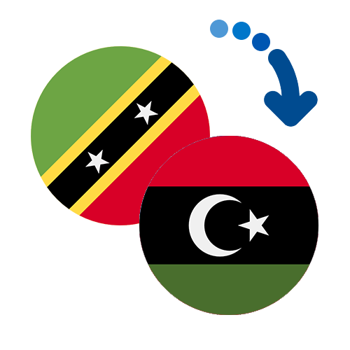 Wie kann man online Geld von St. Kitts und Nevis nach Libyen senden?
