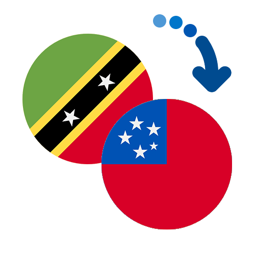Wie kann man online Geld von St. Kitts und Nevis nach Samoa senden?