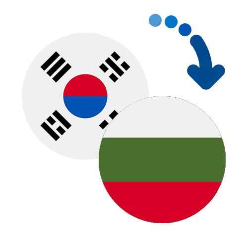Wie kann man online Geld von Südkore nach Bulgarien senden?