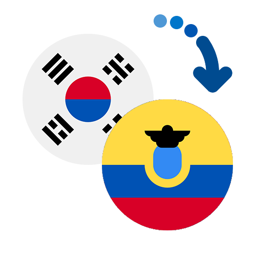 Wie kann man online Geld von Südkore nach Ecuador senden?