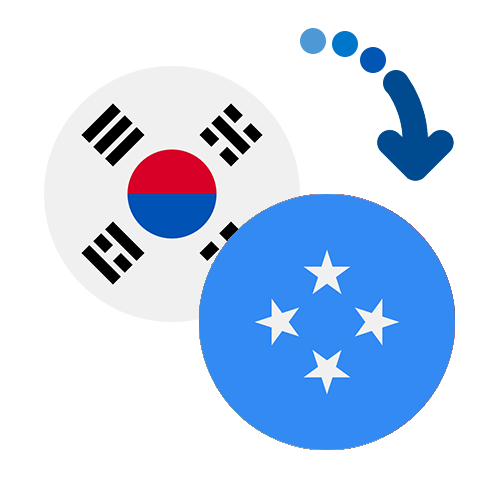 ¿Cómo mandar dinero de Corea del Sur a Micronesia?
