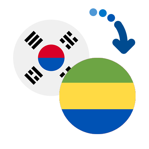 ¿Cómo mandar dinero de Corea del Sur a Gabón?