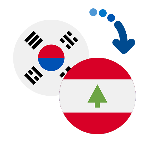 Wie kann man online Geld von Südkore nach Libanon senden?
