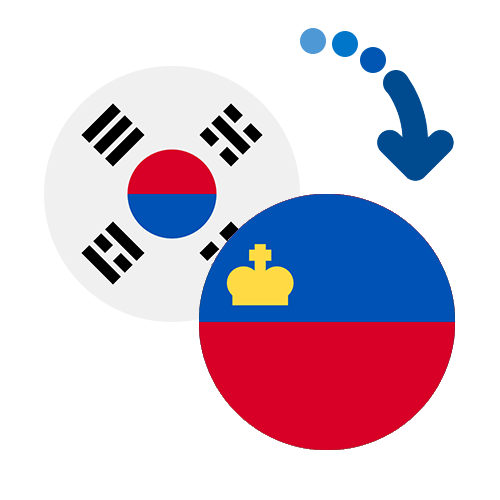 ¿Cómo mandar dinero de Corea del Sur a Liechtenstein?