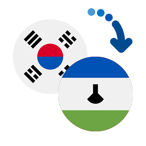 Jak wysłać pieniądze z Korei Południowej do Lesotho online?