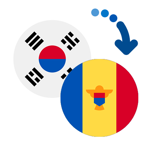 ¿Cómo mandar dinero de Corea del Sur a Moldavia?