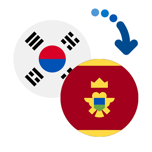 ¿Cómo mandar dinero de Corea del Sur a Montenegro?