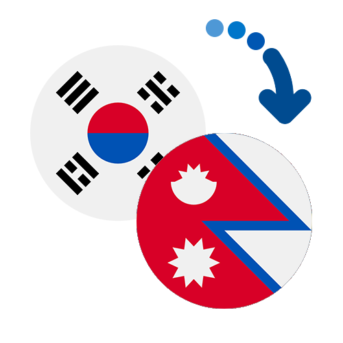 Wie kann man online Geld von Südkore nach Nepal senden?