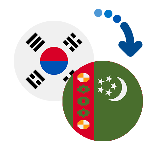 ¿Cómo mandar dinero de Corea del Sur a Turkmenistán?