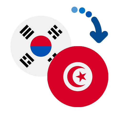 How to send money from South Korea to Tunisia