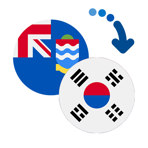 Wie kann man online Geld von den Cayman Inseln nach Südkorea senden?
