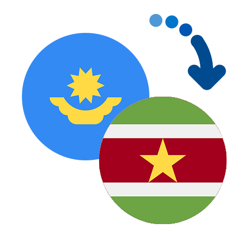 Wie kann man online Geld von Kasachstan nach Surinam senden?