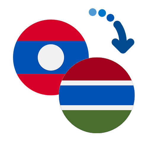 Wie kann man online Geld von Laos nach Gambia senden?