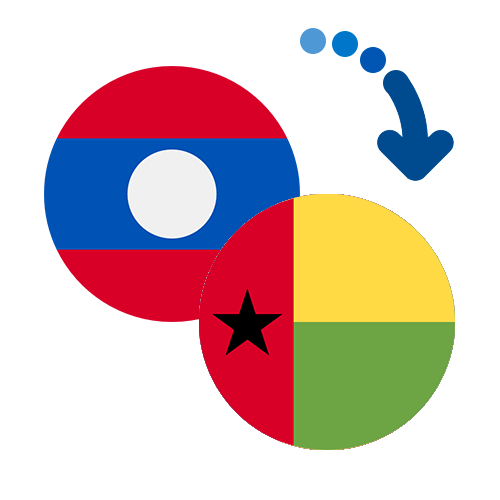 Wie kann man online Geld von Laos nach Guinea-Bissau senden?