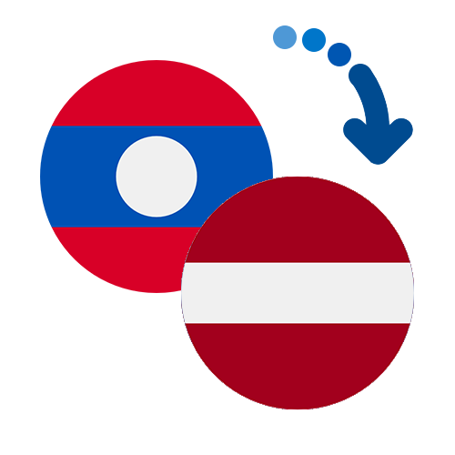 Wie kann man online Geld von Laos nach Lettland senden?