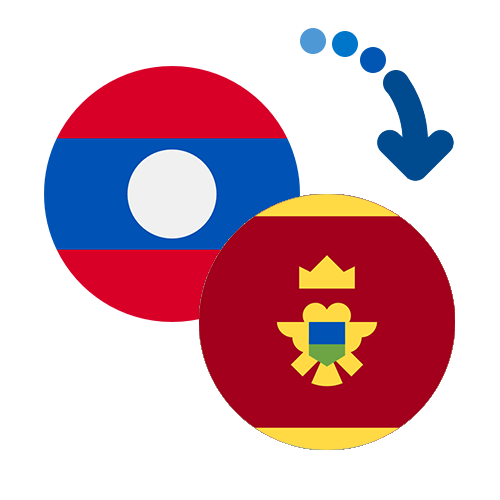 Wie kann man online Geld von Laos nach Montenegro senden?