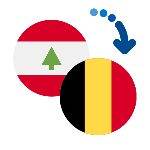 How to send money from Lebanon to Belgium