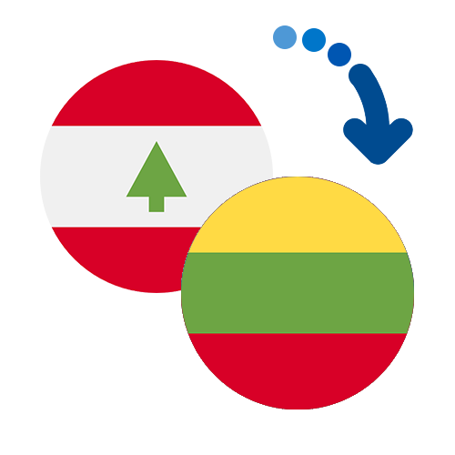 Wie kann man online Geld von Libanon nach Litauen senden?