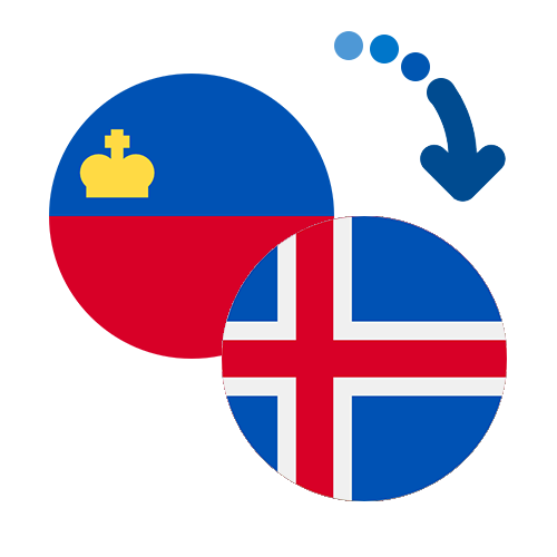 How to send money from Liechtenstein to Iceland