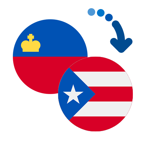 ¿Cómo mandar dinero de Liechtenstein a Puerto Rico?