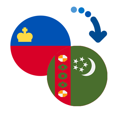 Wie kann man online Geld von Liechtenstein nach Turkmenistan senden?