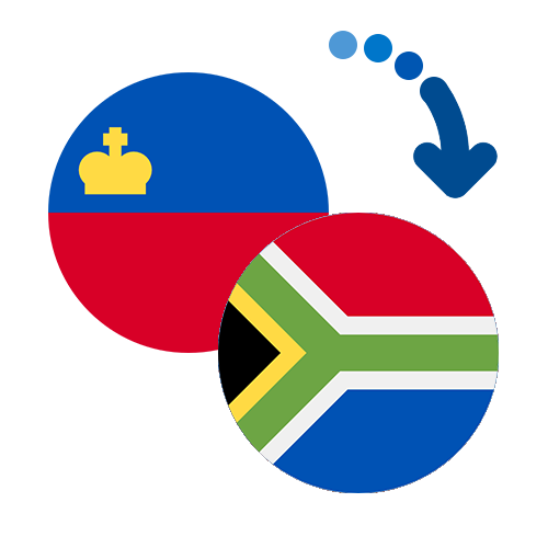 ¿Cómo mandar dinero de Liechtenstein a Sudáfrica?