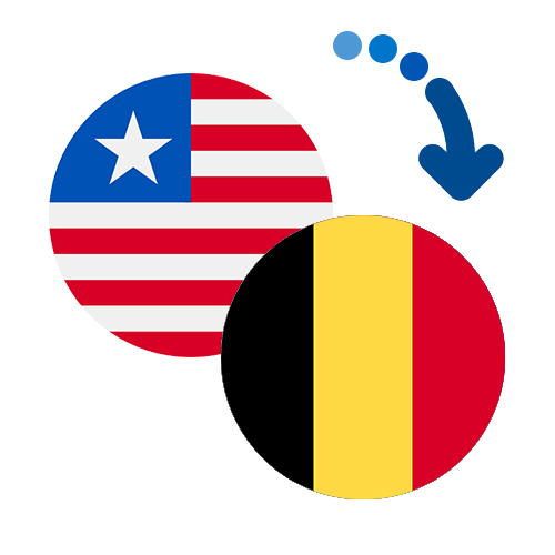 Wie kann man online Geld von Liberia nach Belgien senden?