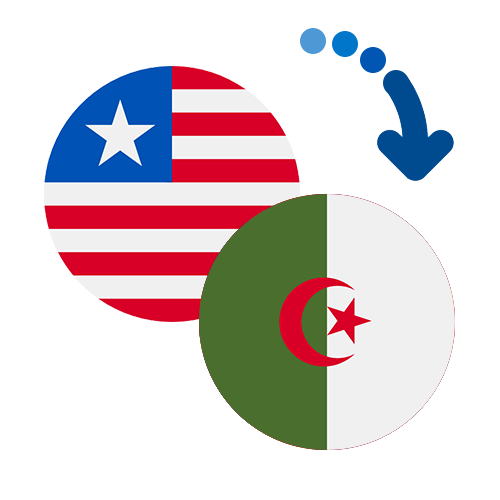 Wie kann man online Geld von Liberia nach Algerien senden?