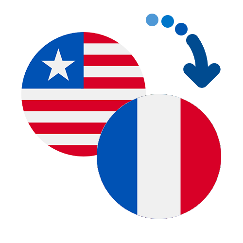How to send money from Liberia to France