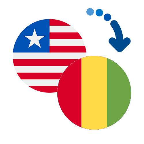 Wie kann man online Geld von Liberia nach Guinea senden?