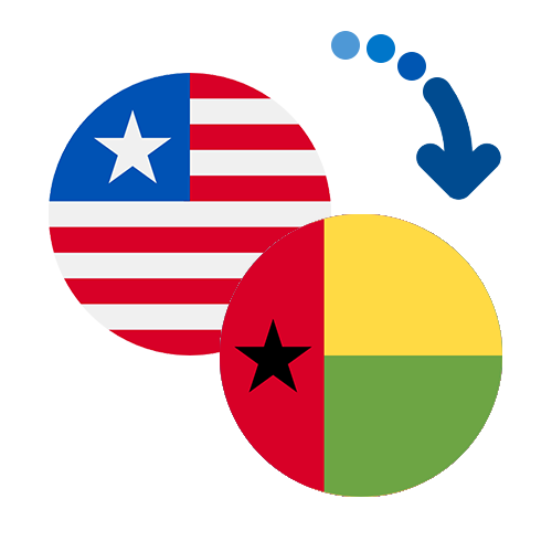 Wie kann man online Geld von Liberia nach Guinea-Bissau senden?