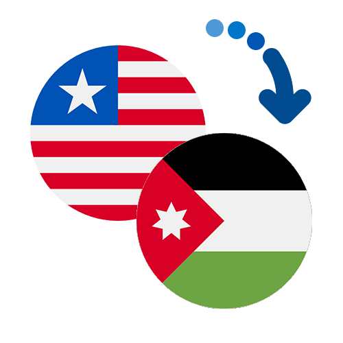 Wie kann man online Geld von Liberia nach Jordanien senden?