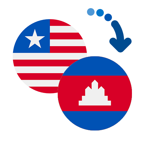 Wie kann man online Geld von Liberia nach Kambodscha senden?